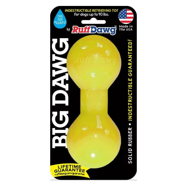 RUFF DAWG - Big Dawg Indestructible Rubber Floating Barbell Chew Toy - Guaranteed For Life - Image 10