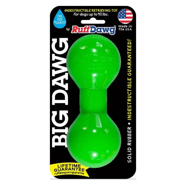 RUFF DAWG - Big Dawg Indestructible Rubber Floating Barbell Chew Toy - Guaranteed For Life - Image 7