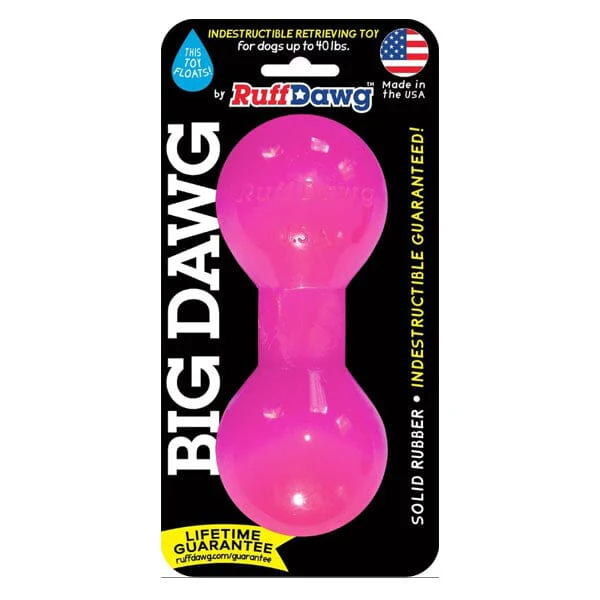 RUFF DAWG - Big Dawg Indestructible Rubber Floating Barbell Chew Toy - Guaranteed For Life - Image 9
