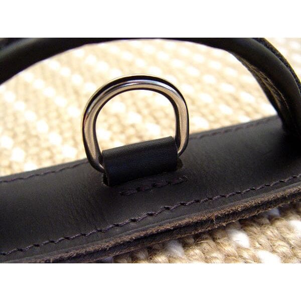 FOR DOG TRAINERS - Extra Durable 2 Ply Leather Dog Collar With Handle - Image 5