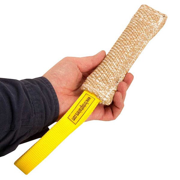 FOR DOG TRAINERS - Jute Bite Tug With Loop Handle
