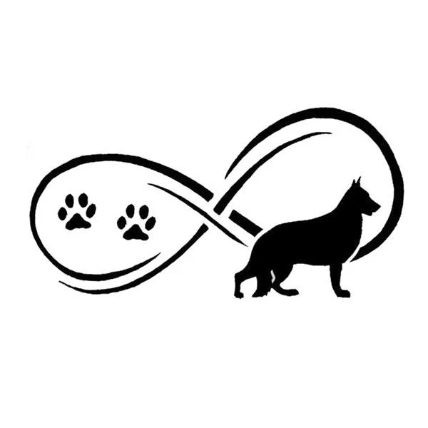 German Shepherd Infinity - Stickers - Image 3