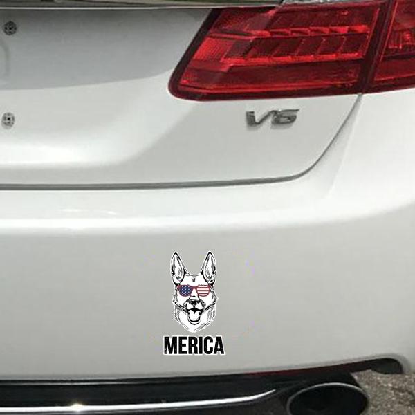 German Shepherd Merica - Sticker - Image 3