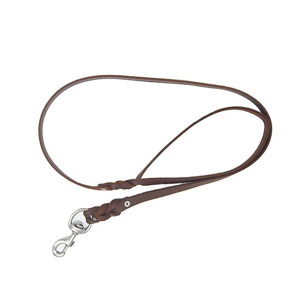 GSS - 1/2" Heavy Duty Light Weight Harness Leather Dog Leash with Stainless-Steel Clasp - Image 3