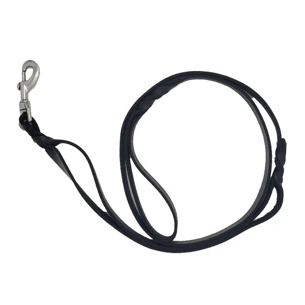 GSS - 6ft x 3/4" Heavy Duty Harness Leather Double-Handled Dog Leash with Stainless-Steel Clasp - Image 4