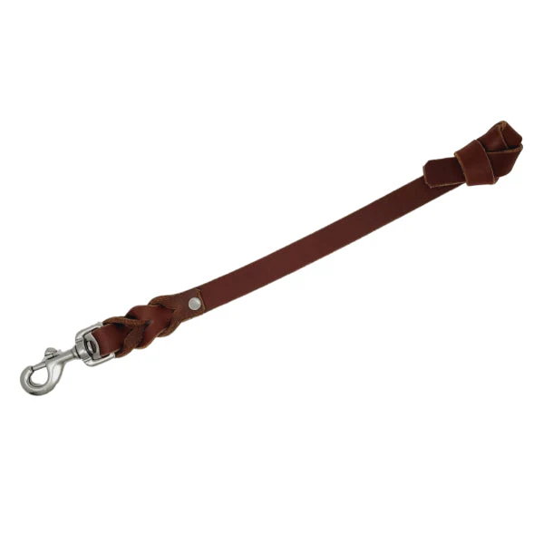 GSS - 12" Leather Pull Tab with Stainless-Steel Clasp - Image 3