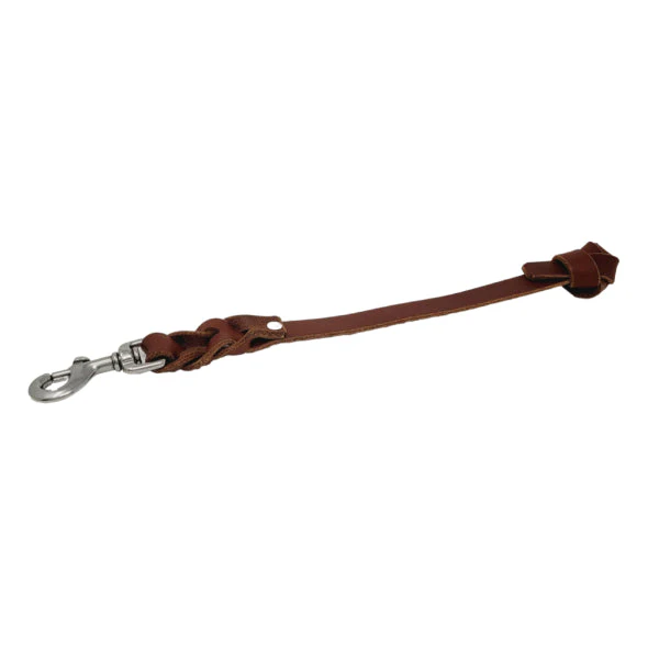 GSS - 12" Leather Pull Tab with Stainless-Steel Clasp - Image 4
