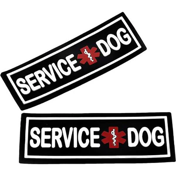DOGLINE - Pair Of Removable 3D Rubber Dog Harness Patches (3 sizes) - Image 11
