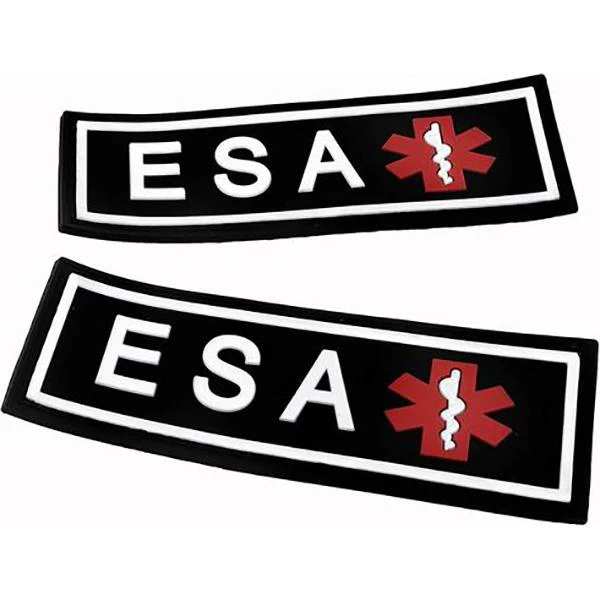 DOGLINE - Pair Of Removable 3D Rubber Dog Harness Patches (3 sizes) - Image 5