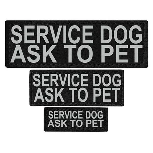 DOGLINE - Pair Of Removable Reflective Dog Harness Patches (3 Sizes) - Image 17