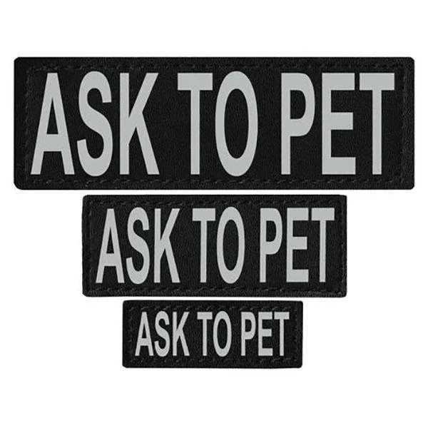 DOGLINE - Pair Of Removable Reflective Dog Harness Patches (3 Sizes) - Image 8