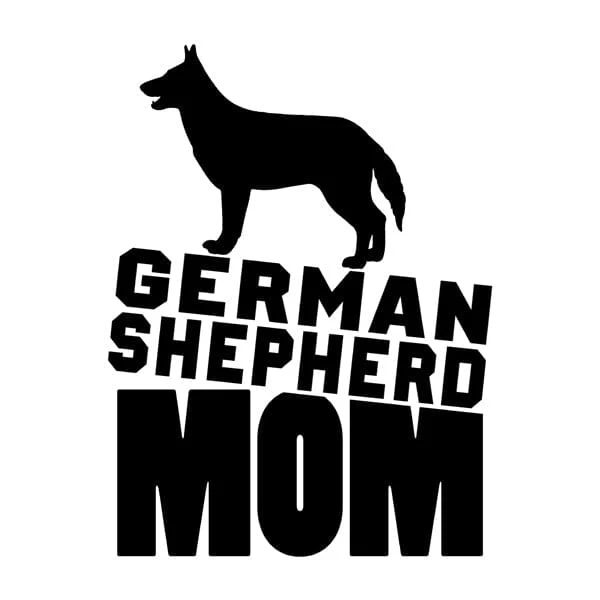German Shepherd Mom - Sticker 4.5" x 6" - Image 2