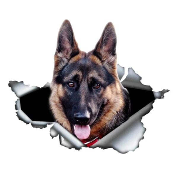 GSD Breaking Out - Sticker 6.5" x 5.5" - Image 2