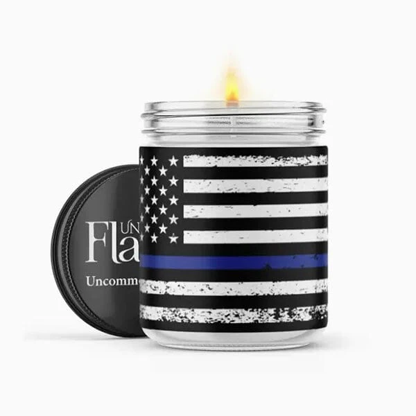 UNCOMMON FLAME - Thin Blue Line Candle